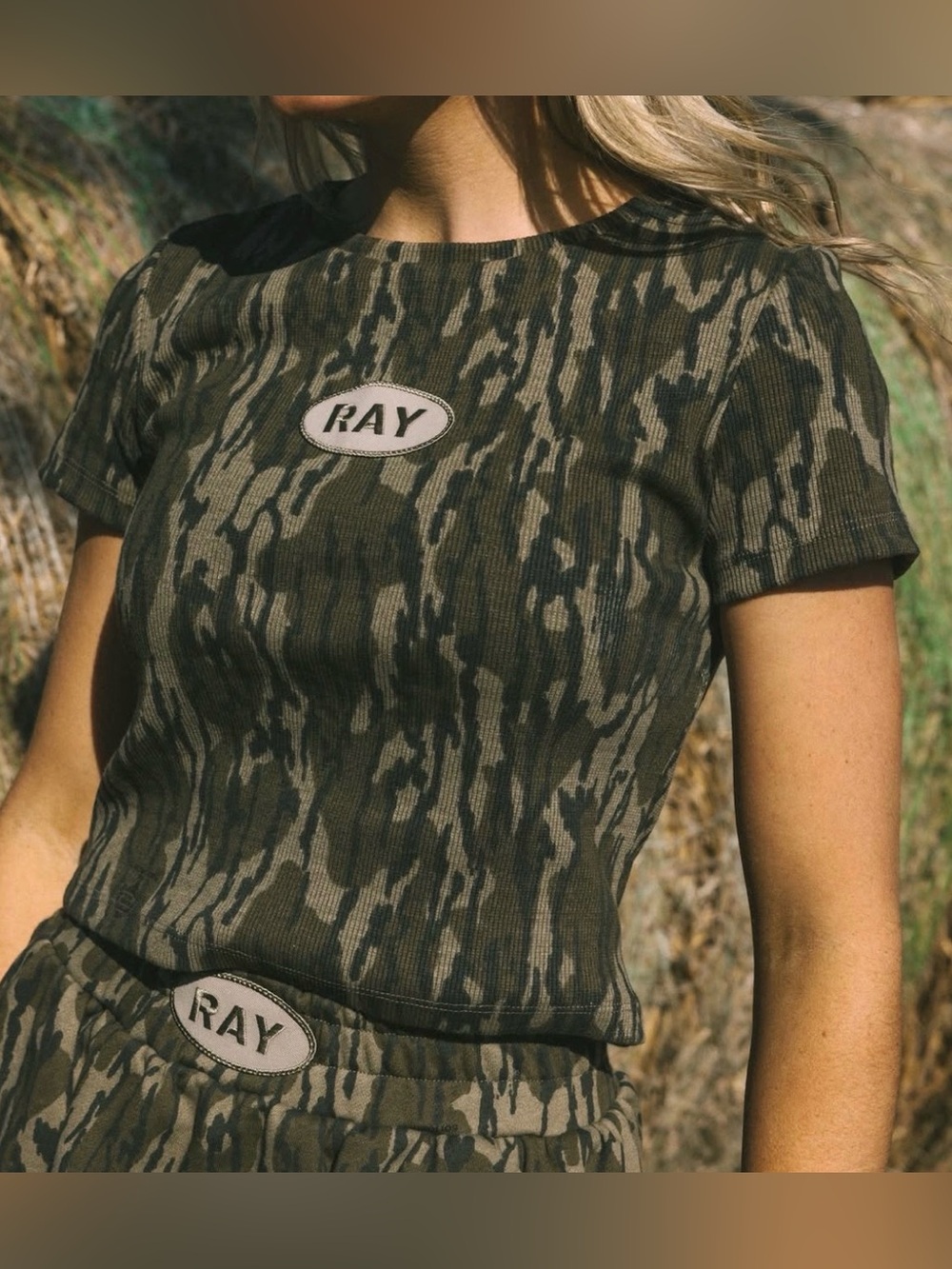 Ray x Mossy Oak Baby Tee
